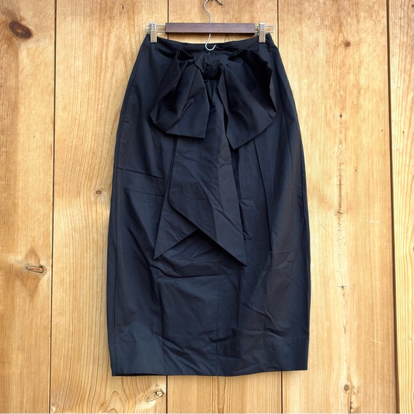 Maeve Sculpted Bow Midi Skirt Sz 0 - Picture 6 of 6